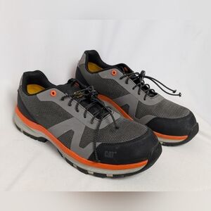 Caterpillar Black and Orange Athletic Shoes for Outdoor Performance